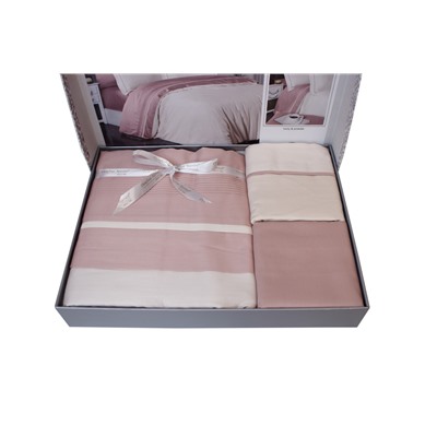 Постельное белье КАРВЕН сатин Де Люкс N045 Serenity Ivory/pudra