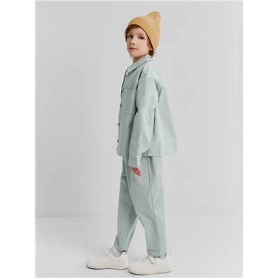 Рубашка детская MINAKU: Jeans collection, цвет мятный, рост 122 см