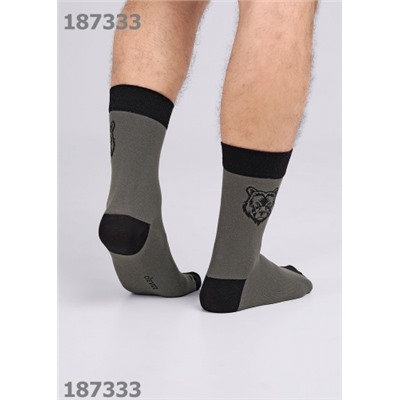 CLEVER Носки муж.К3418 23Ф хл+эл