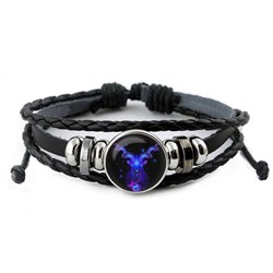 BS262-08 Кожаный браслет Знаки Зодиака - Козерог