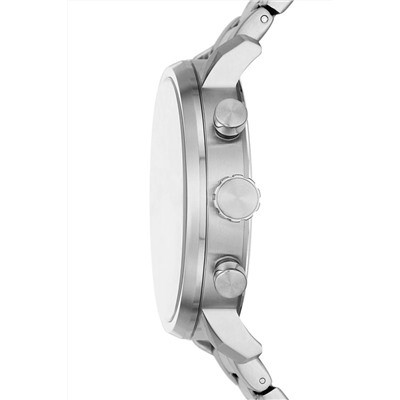 Reloj de cuarzo de acero Rhett - Plateado