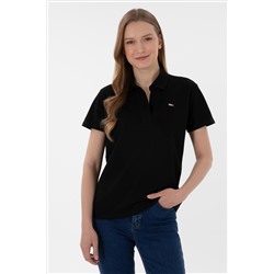 Женщина черная базовая T -Fish Surprise Discount в корзине
