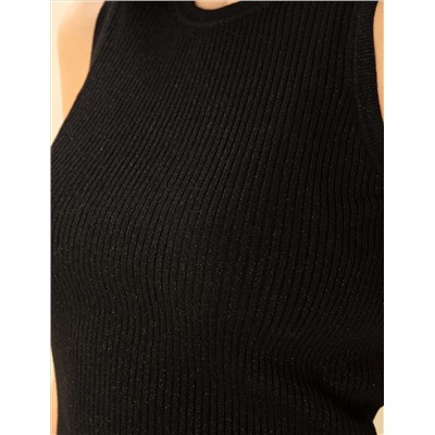 Черный бывший Блузка из трикотажа Slim Fit