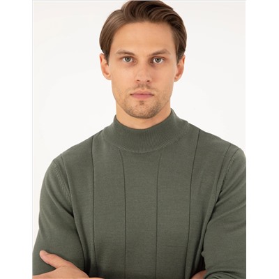 Smoke Slim Fit Half Fisherman Yaka Krietwear Kazakh