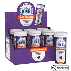 One Up Elderberry + витамин C + цинк 10 шипучих таблеток, коробка по 6 шт.