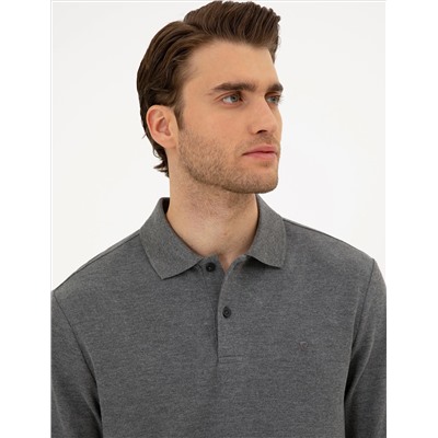 Anthracit melanj Slim Fit Basic Whothirt