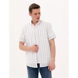 Рубашка с коротким рукавом Khaki Comfort Fit