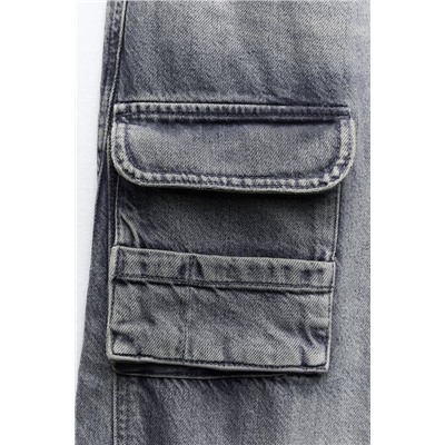 JEANS TRF CARGO TIRO MEDIO