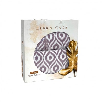 Покрывало  ZEBRA  ALL DAYS IKAT 1.5 сп (180*250)  Y870 murdum/фиолетовый (Акция)