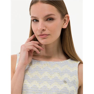 Ecru Slim Fit Toaved Платье