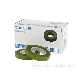 Набор Лент-тейп, флористическая вощеная, 1,3 см/27 м (12шт), Oasis Flower Tape