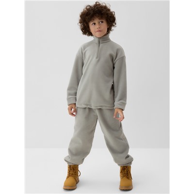 Свитшот флисовый детский MINAKU: Fleece Soft, цвет серый, рост 158 см
