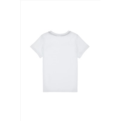 Boy's White Basic Bike Bike T -Fish Surprise Scount в корзине