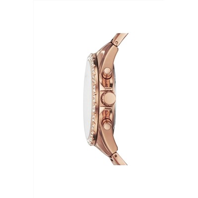 Reloj de cuarzo de acero Modern Courier - Cronógrafo - Rosa dorado