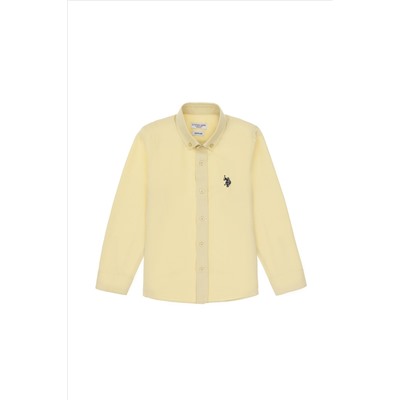 Boy Open Khaki Basic рубашка скидки с скидкой в корзине в корзине