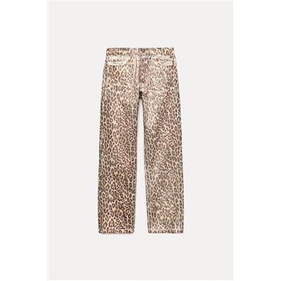 JEANS ZW COLLECTION RECTOS TIRO MEDIO ESTAMPADO ANIMAL