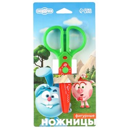 Ножницы фигурные пластиковые, 12.5 см, «Смешарики»