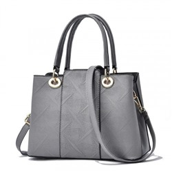 Женская кожаная сумка 8813-113 GREY