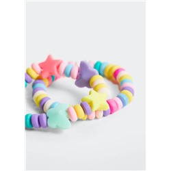 Set pulseras abalorios -  Niña | MANGO OUTLET España