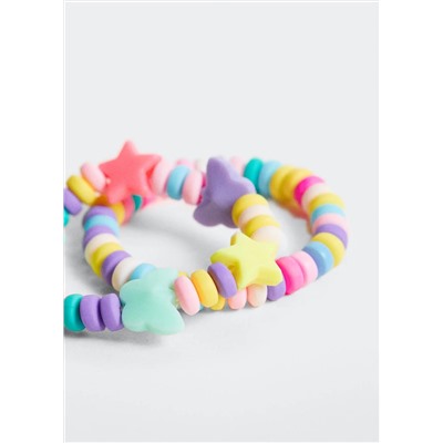Set pulseras abalorios -  Niña | MANGO OUTLET España