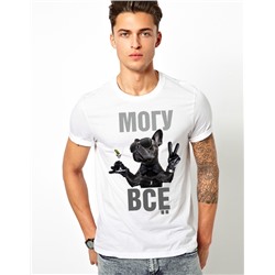 Футболка "Могу все" с собакой