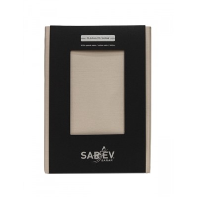 Простынь SAREV (300 tc) 1,5 сп. сатин 220*280 см P 980 MONOCHROME v4/Natural Beige