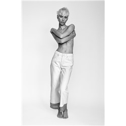 JEANS TRF ORGANZA TIRO MEDIO