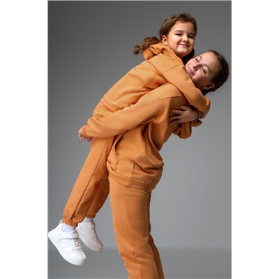 Костюм для девочки оверсайз из футера трехнитки Happyfox
