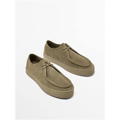 Zapato bordón serraje