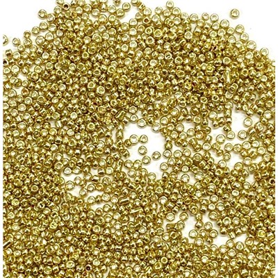 Бисер G 12/0 цв.золото металлик уп.450г/ фас.1уп.