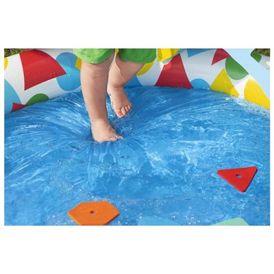Бассейн надувной детский Bestway Splash & Learn, 120×117×46 см, с навесом, 52378