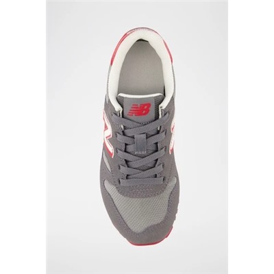 Zapatillas 373 - Gris y rojo