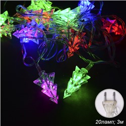 Гирлянда светодиодная 3 м 20 LED Елочки / GT605 /уп 100/