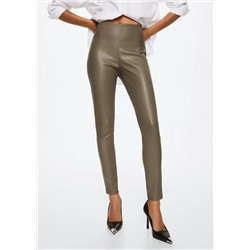 Leggings efecto piel -  Mujer | MANGO OUTLET España