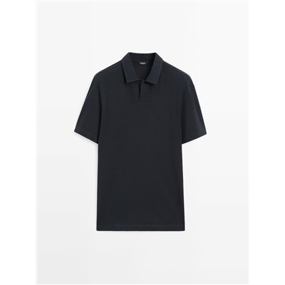Polo estructura manga corta