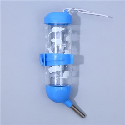 Поилка для грызунов 125 мл, 12.5×4.5 см, МИКС