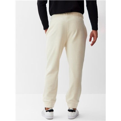 Брюки флисовые мужские спортивные MINAKU: Fleece Soft цвет бежевый, р-р 46