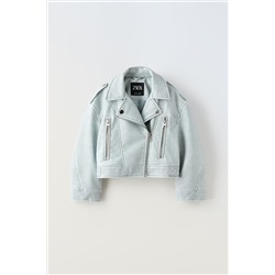 CAZADORA BIKER EFECTO PIEL DESGASTADA