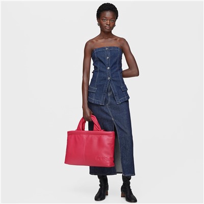 Bolso shopper Tous Dolsa - cuero - fucsia