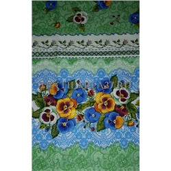 Скатерть рогожка "Анютины глазки" вид 3 120 х 150 см