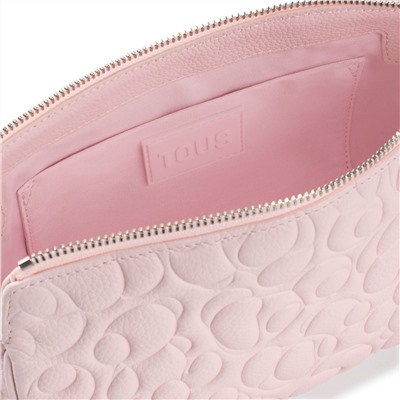 Bolso bandolera Greta - cuero - rosa pálido