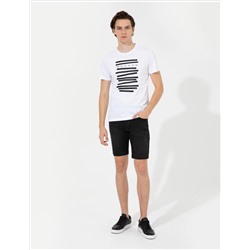 Anthracit Slim Fit Jean Shorts