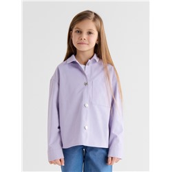 Рубашка детская MINAKU: Jeans collection, цвет лавандовый, рост 116 см