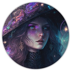 KM0298 Коврик для мыши Ведьма, d.20см