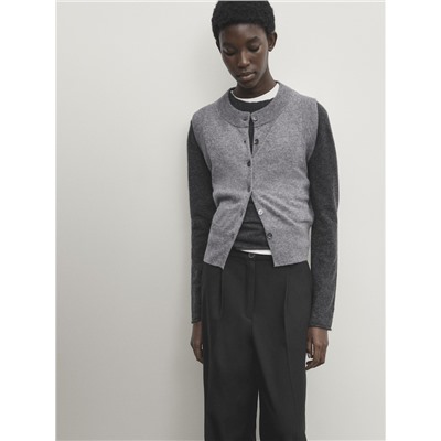 Pantalón ancho negro pinzas