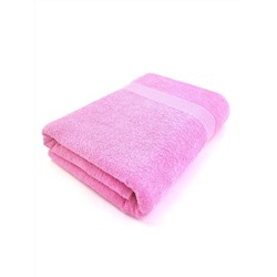 Полотенце махровое Туркмения бордюр косичка / Розовый 420 г/м2