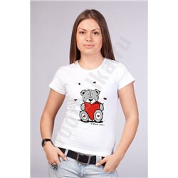 Футболка с мишкой "I love You"