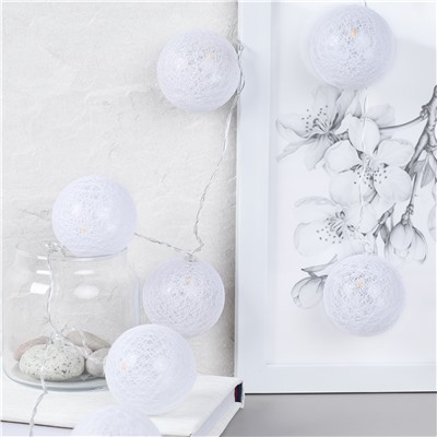 Гирлянда светодиодная 2 м 10 LED 1 режим / GN9 /уп 60/шар 5 см