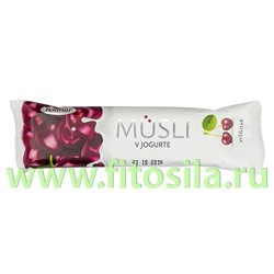 Мюсли батончик в йогурте ВИШНЯ - БАД, 30 г