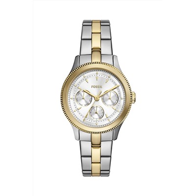 Reloj de cuarzo de acero - Plateado y dorado